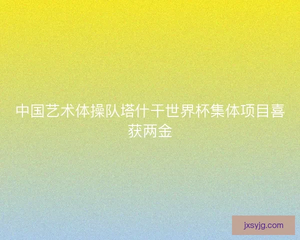 中国艺术体操队塔什干世界杯集体项目喜获两金